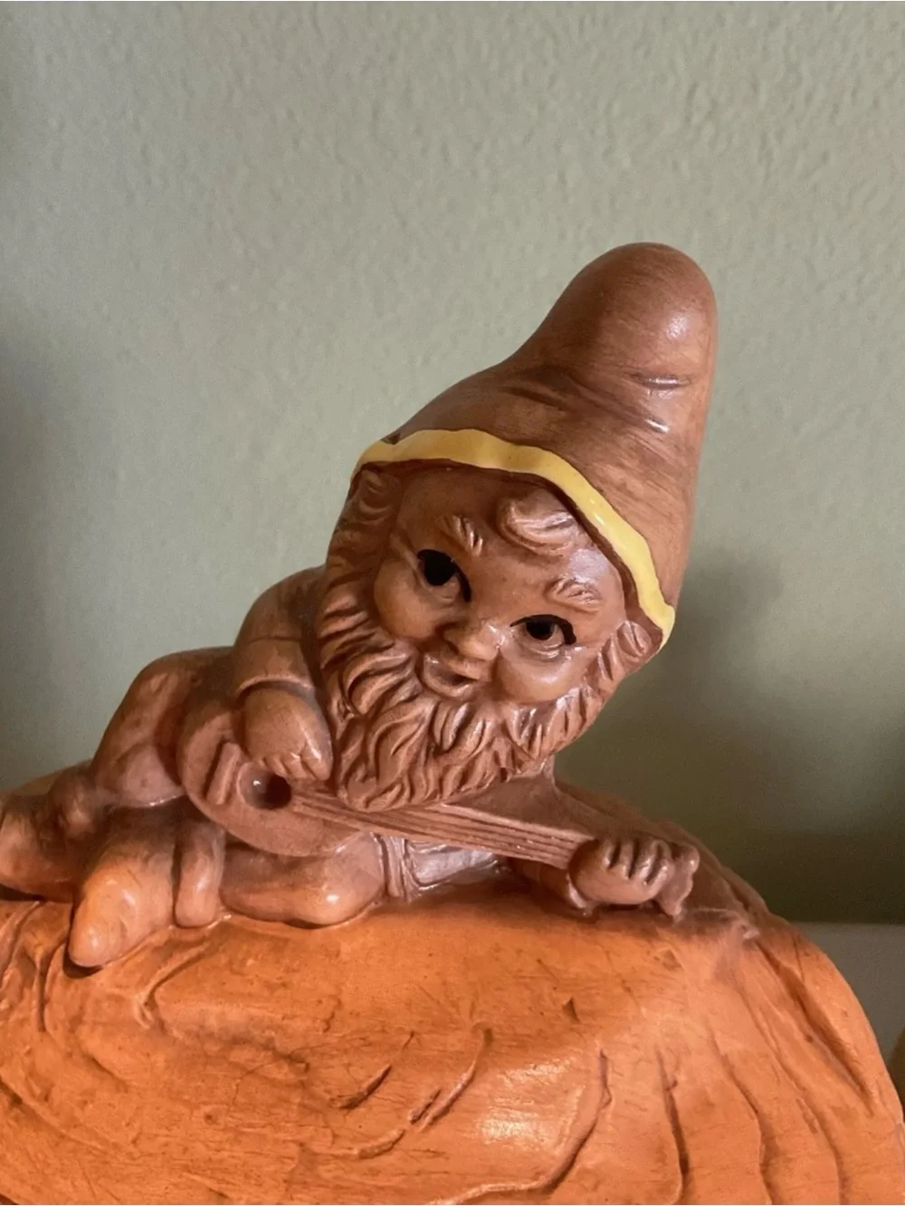 Vintage Twin Winton Elf Tree Stump Bakery Cookie Jar USA 1960-70’s EXCELLENT